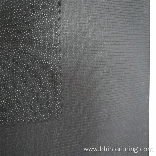 Polyester tricot knitted woven interlining for thin fabric